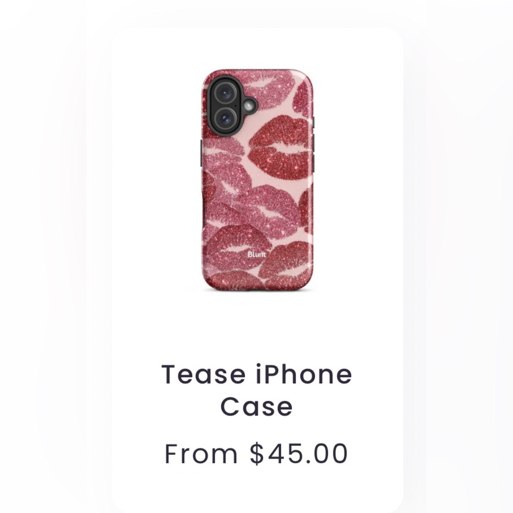 iPhone 15 case with kisses